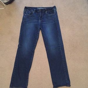 Dark wash american eagle jeans-long